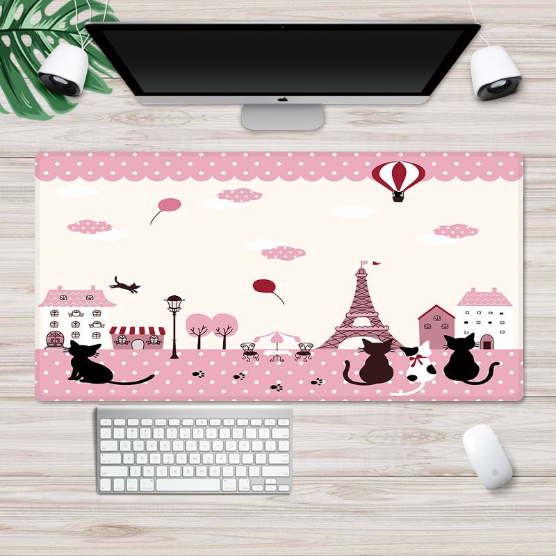 Factory direct sales customized cute cartoon mouse pad large Internet cafe computer desk mat anti-skid game mouse pad 