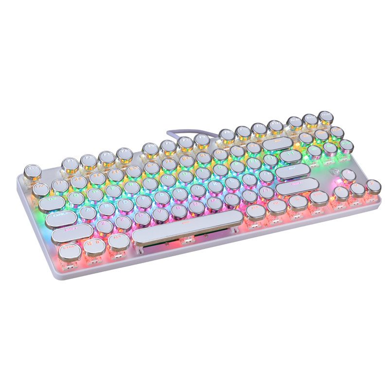 917 word punk mechanical keyboard 87 key game office keyboard 
