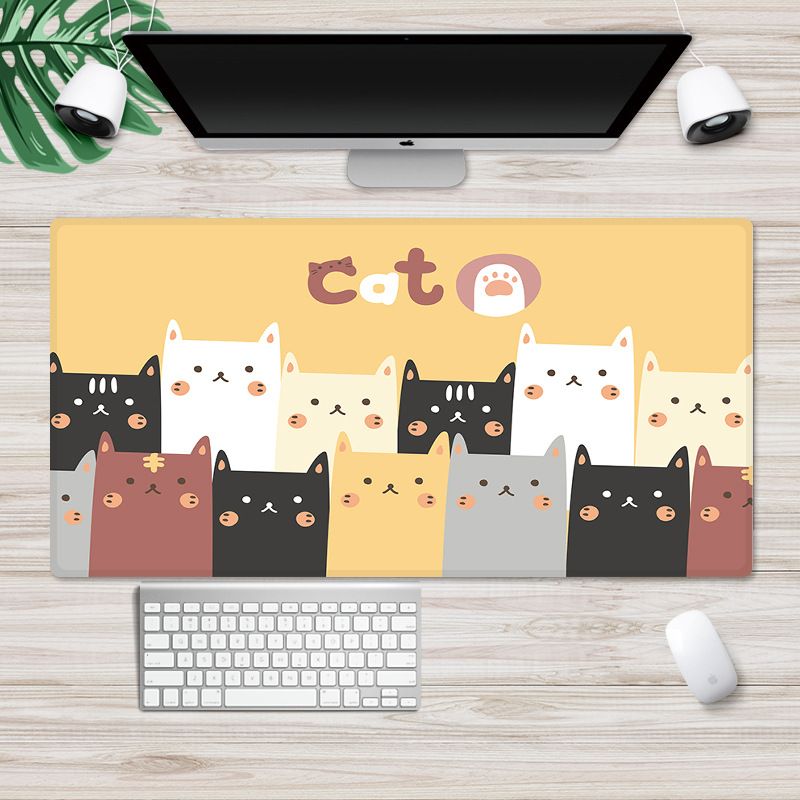 Factory direct sales customized cute cartoon mouse pad large Internet cafe computer desk mat anti-skid game mouse pad 