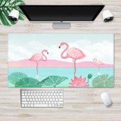 Inside Nordic wind mouse pad large lock edge carto...