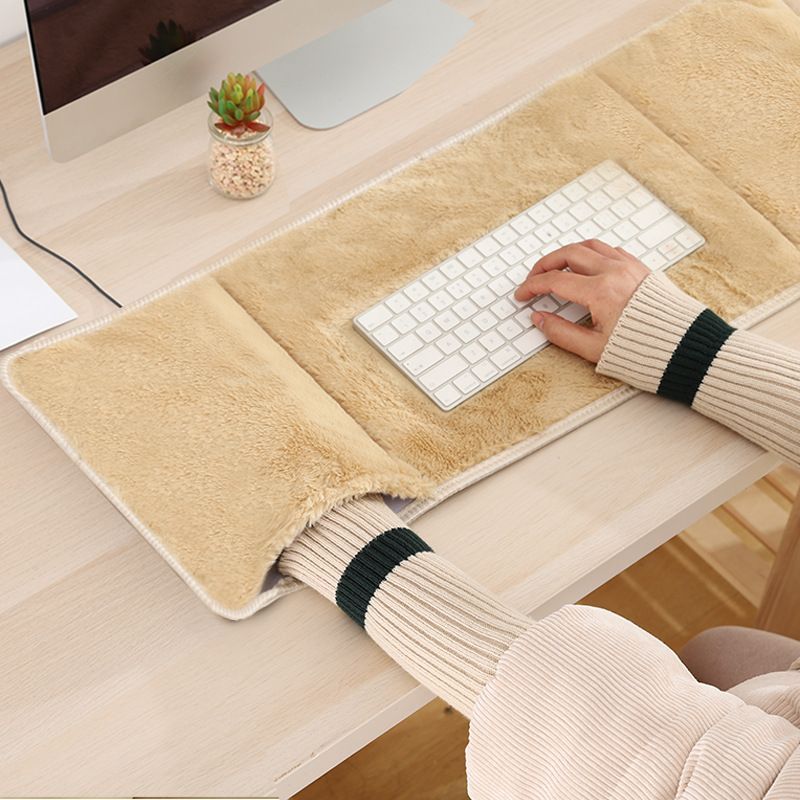 Plush mouse pad Plush warm desk keyboard pad laptop pad office desk pad customized wholesale 