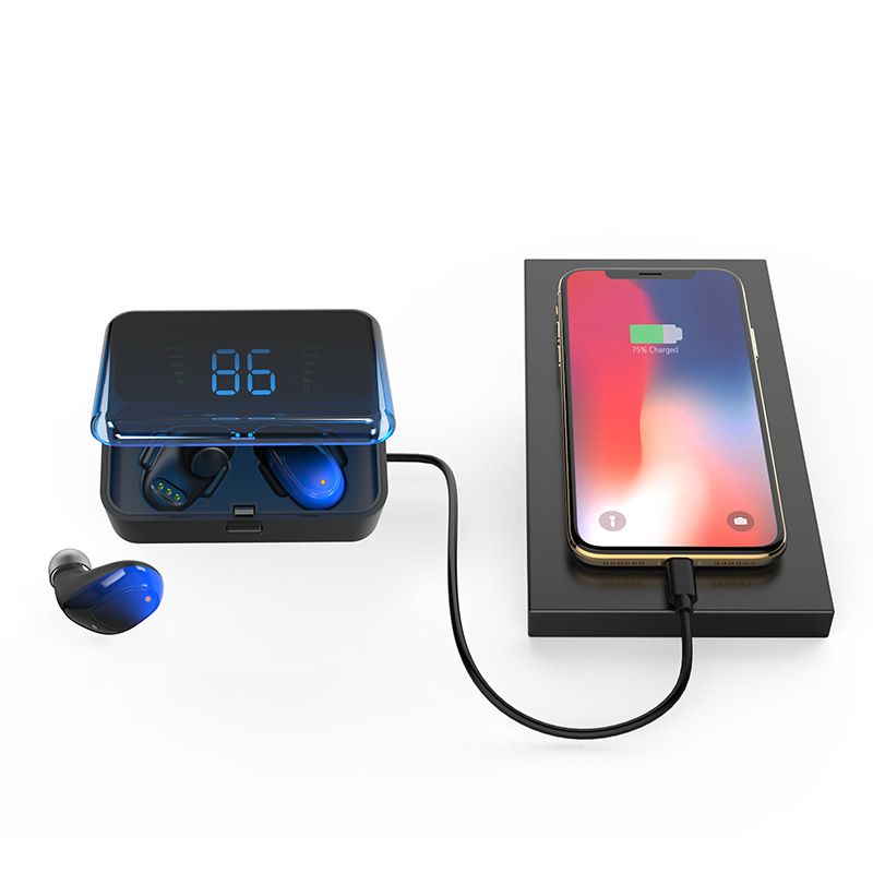 Es01tws Bluetooth headset charging bin 5.0 binaural wireless TWS with digital display touch switch 