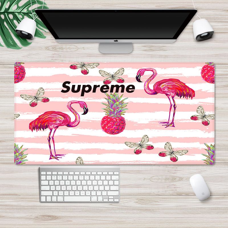 Ins Nordic wind pad mouse pad thickened large lock edge anti slip advertising pad wrapped desk pad white embryo customization 