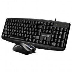 Wired keyboard and mouse set computer office busin...