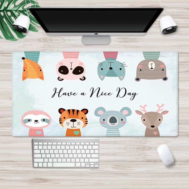 Large locking cartoon game mouse pad can be customized for computer office thickened non slip table pad 