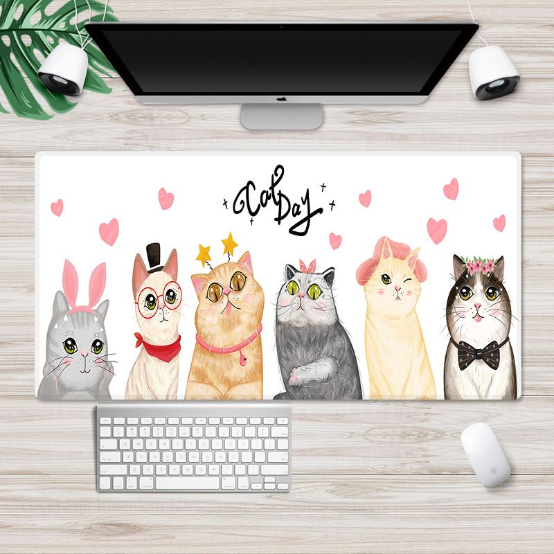 Large locking cartoon game mouse pad can be customized for computer office thickened non slip table pad 