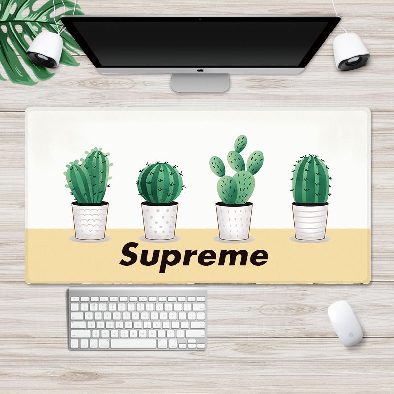 Ins Nordic wind pad mouse pad thickened large lock edge anti slip advertising pad wrapped desk pad white embryo customization 