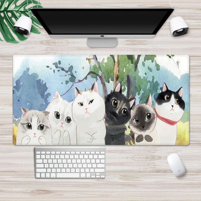 Factory direct sales customized cute cartoon mouse pad large Internet cafe computer desk mat anti-skid game mouse pad 