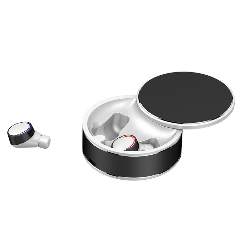 Tws-28 Bluetooth headset me8 opposite ear aluminum alloy charging chamber rotatable stereo true wireless version 5.0 