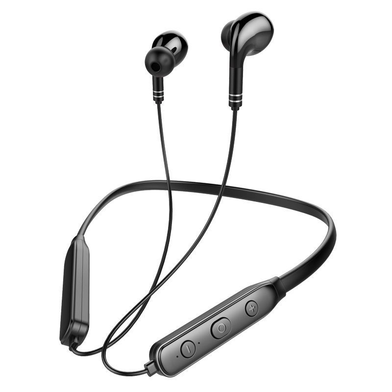 Cross border new necked 5.0 wireless Bluetooth headset waterproof noise reduction hifi subwoofer sports headset 