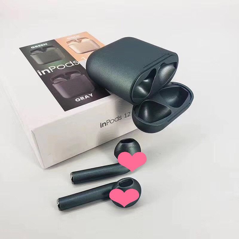 Bluetooth headset metal oil colorful wireless mini sports cross border i12tws 