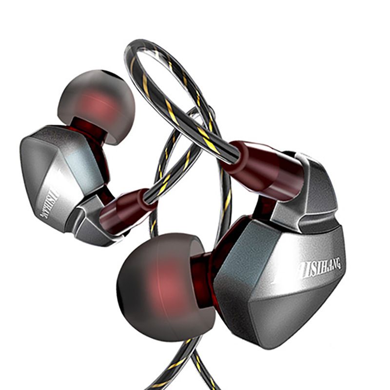Wholesale hanging ear type subwoofer earphone mobile phone computer game earphone wire control sports earphone earplug 