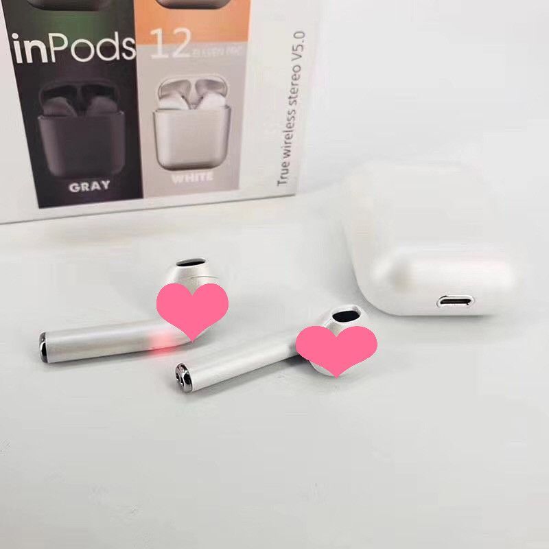 Bluetooth headset metal oil colorful wireless mini sports cross border i12tws 