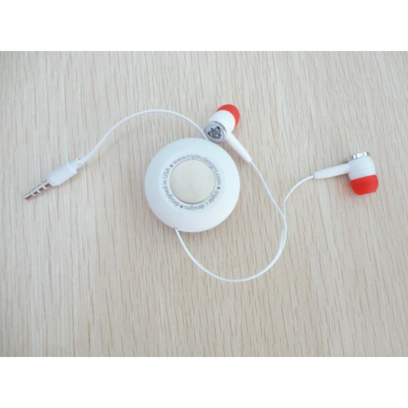 Processing custom telescopic earphone, circular telescopic earphone earplug (can pull one side and double sides) 
