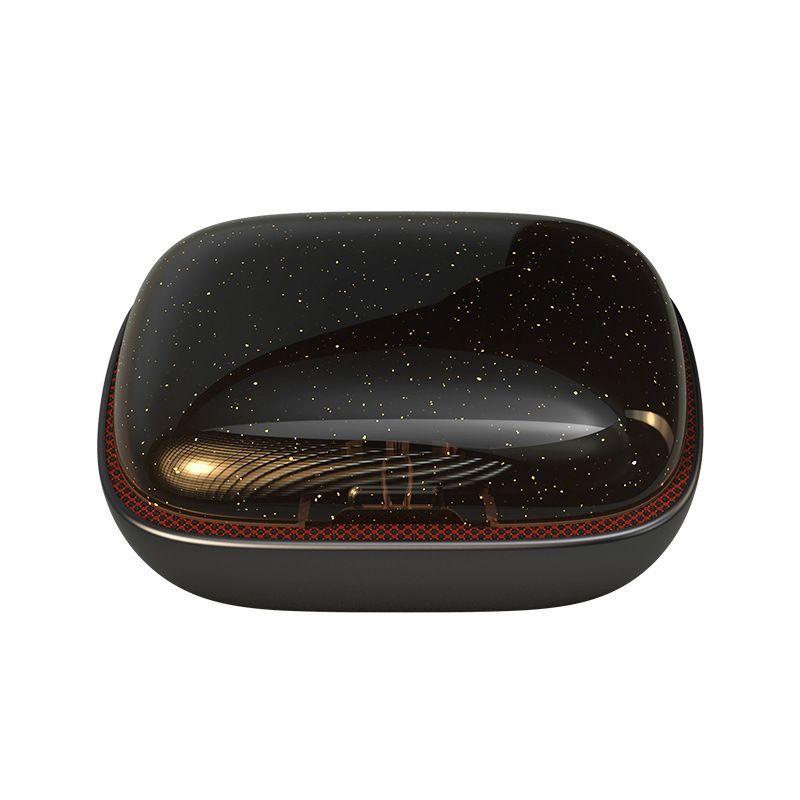 Es02tws Bluetooth headset with charging bin new private model black technology skinned headset f9tws for cross border exclusive use 