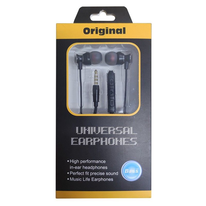 New wired metal subwoofer earphone universal mobile phone earphone support processing, customization and wholesale 