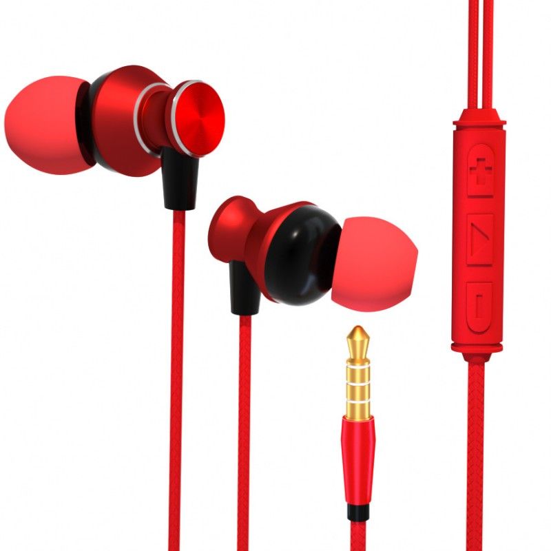 New wired metal subwoofer earphone universal mobile phone earphone support processing, customization and wholesale 