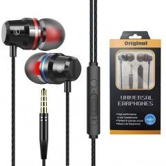 Metal earphone cable in ear subwoofer karaoke is s...