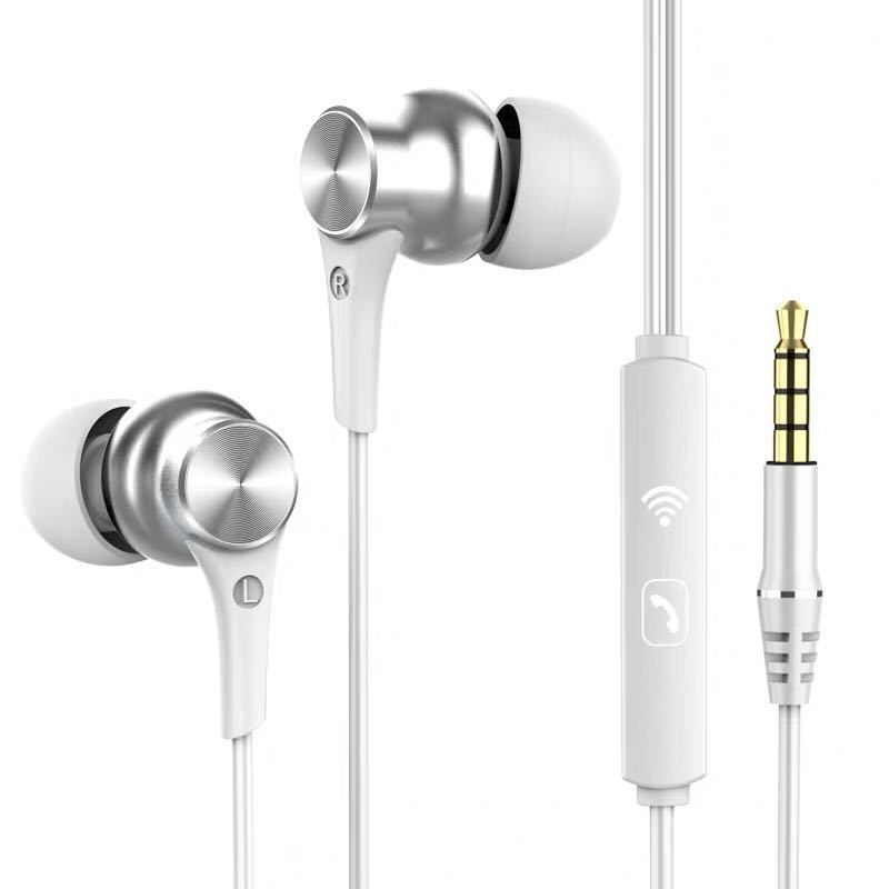 Factory wholesale wired headphones in ear Huawei P20 eat chicken bass Xiaomi general karaoke game headphones 