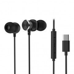 Cross border new earphone type-C metal earphone su...