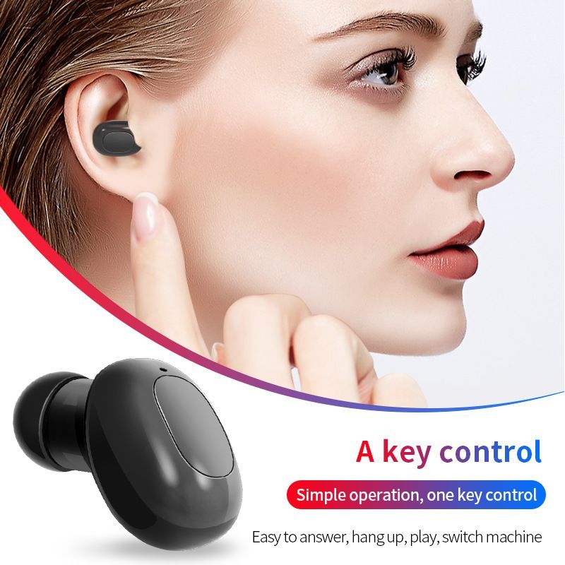 New true wireless binaural 5.0 wireless external charging Bluetooth headset Business Sports in ear Bluetooth headset 