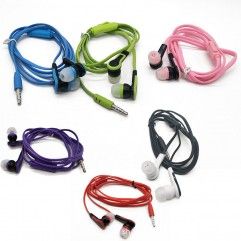 Wholesale new flat line mobile phone earphone with...