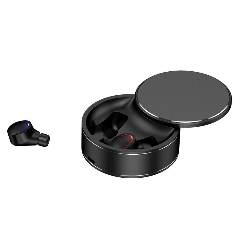 Tws-28 Bluetooth headset me8 opposite ear aluminum alloy charging chamber rotatable stereo true wireless version 5.0 