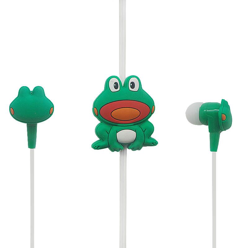 Shenzhen earphone manufacturers produce small earphone cartoon PVC silicone earphone 
