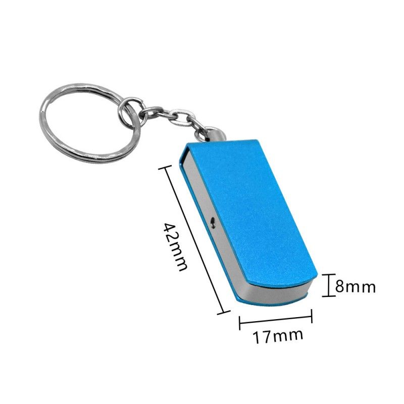 Supply mini metal rotary key chain, big gun hand direct U disk, wholesale business gifts, U disk sample customization 