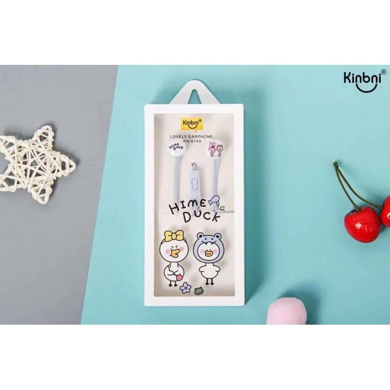 New kn-6143 duckling music headset 3.5mm mobile phone universal cable student headset wholesale 