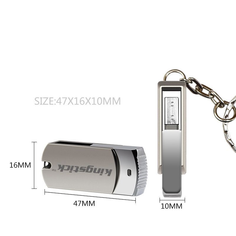 Metal rotary U-disk 2019 new portable fashion metal rotary customizable wholesale U-disk 