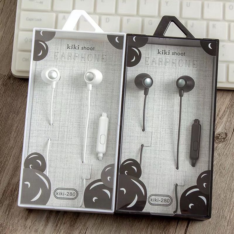 Popular cartoon earphone in ear mobile phone earphone 3.5 wire control cartoon earplug subwoofer wired music earphone 