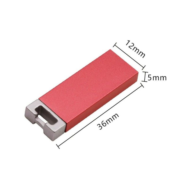 Mini Metal creative U-disk customized Keychain metal right angle U-disk logo laser engraving U-disk 