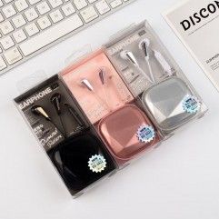 Ed-1021 new small fragrance earphone solid color w...