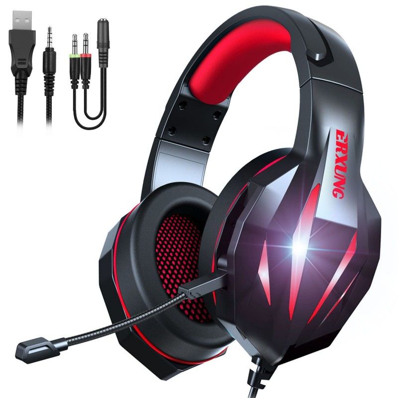 Spot cross border erxungj5 electronic competition headset with MCL mobile phone computer game headset 