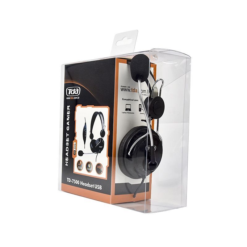 Cross border e-commerce manufacturers wholesale black and blue rotating mark wearable USB plug computer headset 