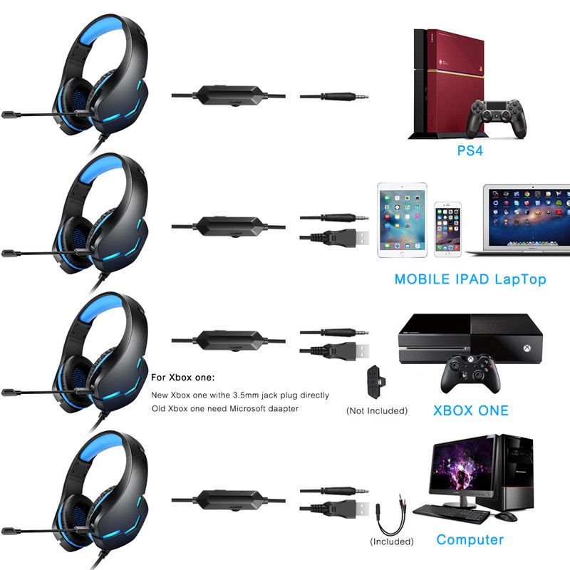 Cross border popular J10 wired headset computer game headset 