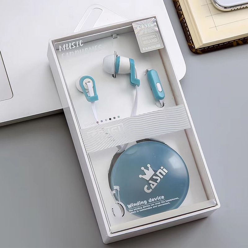 Manufacturer direct high quality earphone cs-161 earphone storage box music game cable earphone wholesale 