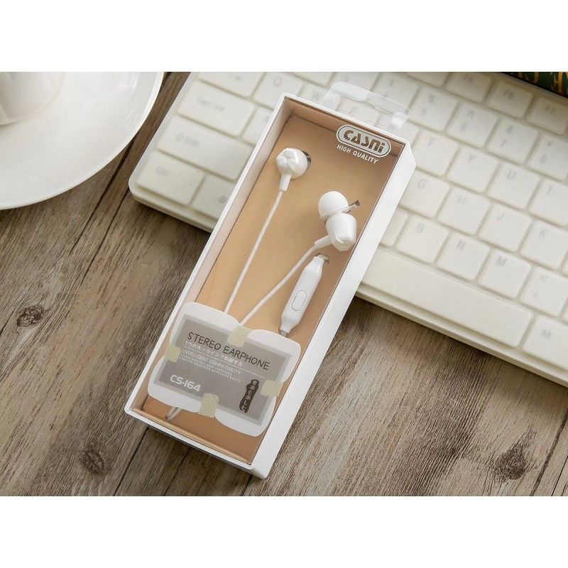 New cs-164 cable multi-color high quality 3.5mm general wire control student music earphone manufacturer wholesale 