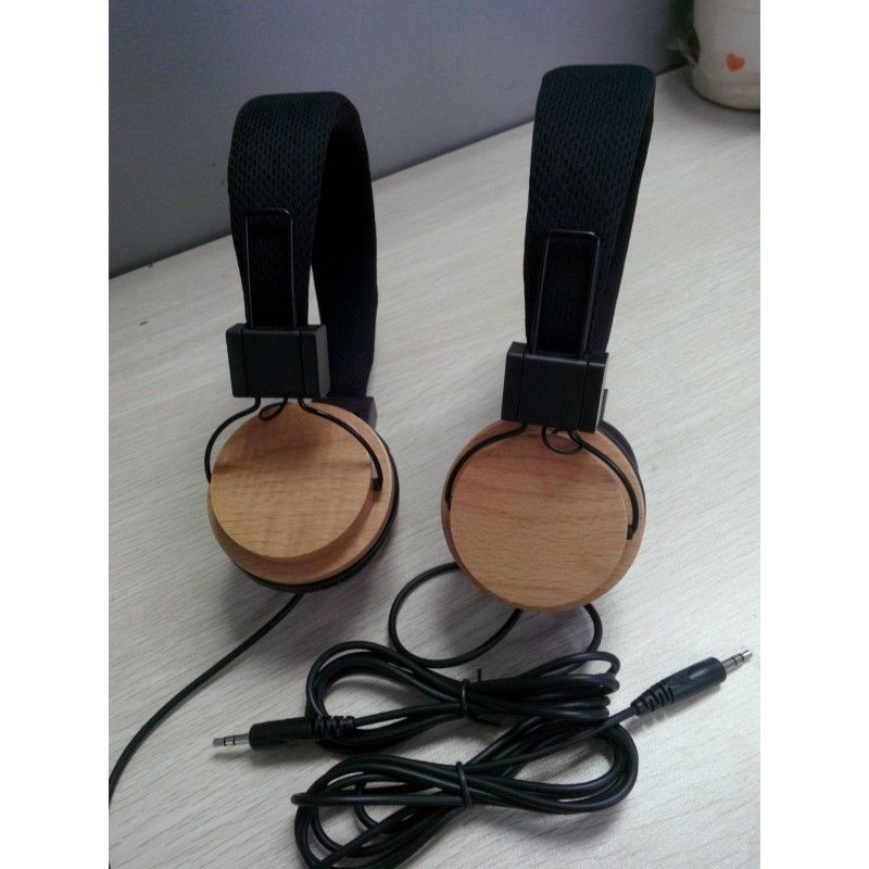 Supply of headset computer headset wooden headset lx-100 wooden folding headset 