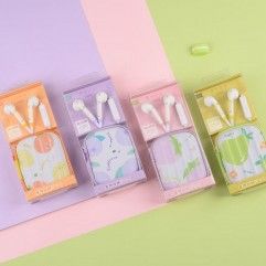 Ed-1018 sweet girl heart earphone student with fru...