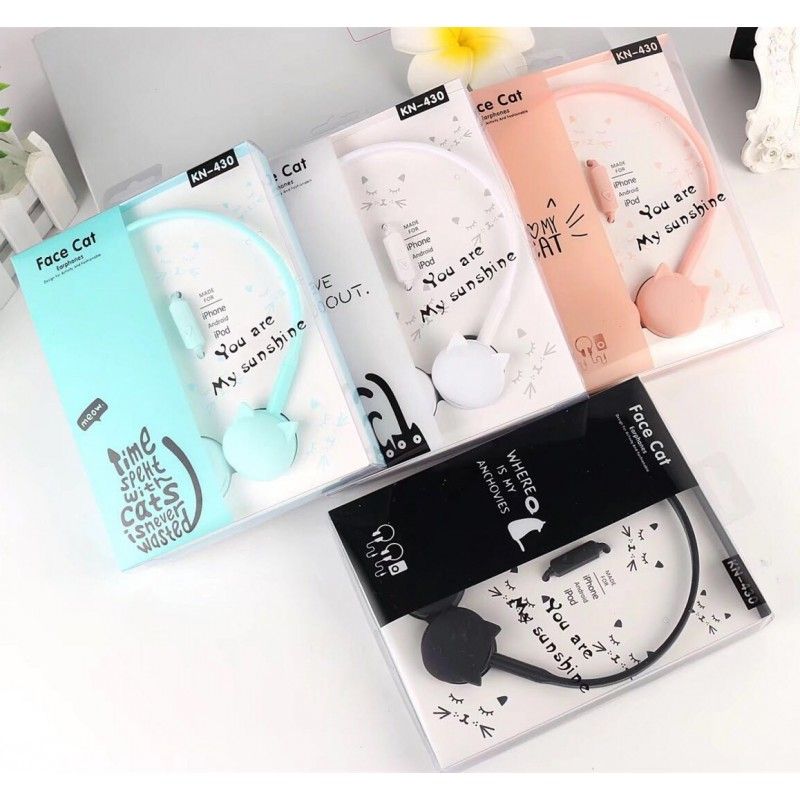 Kn-320 cute cartoon rabbit model headset student fresh girl series headset wholesale 