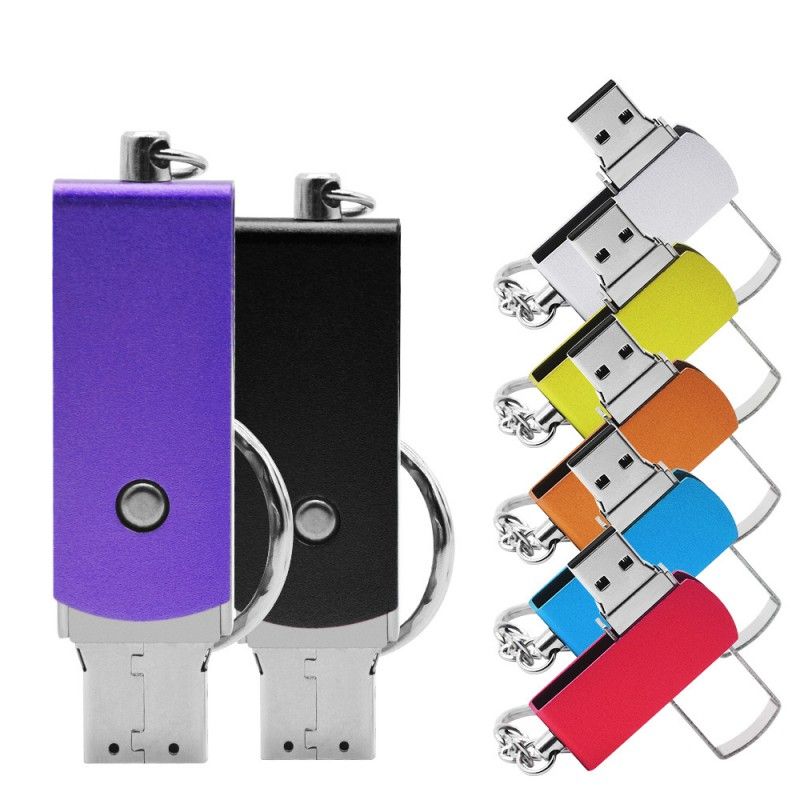 Supply mini metal rotary key chain, big gun hand direct U disk, wholesale business gifts, U disk sample customization 