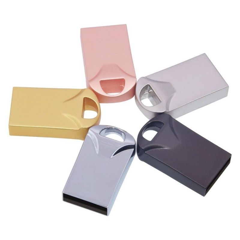 Mini metal music U-disk custom Keychain metal U-disk logo laser engraving U-disk 