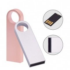 Mini Metal U-disk custom Keychain metal U-disk log...