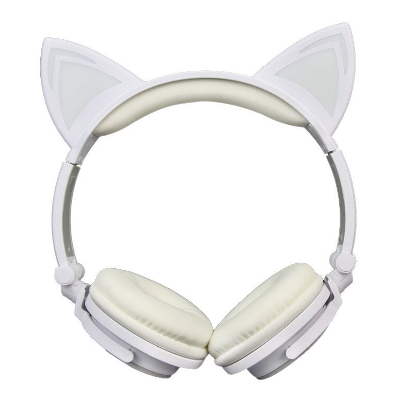 Cross border micro business popular children's cartoon cat ear headset 