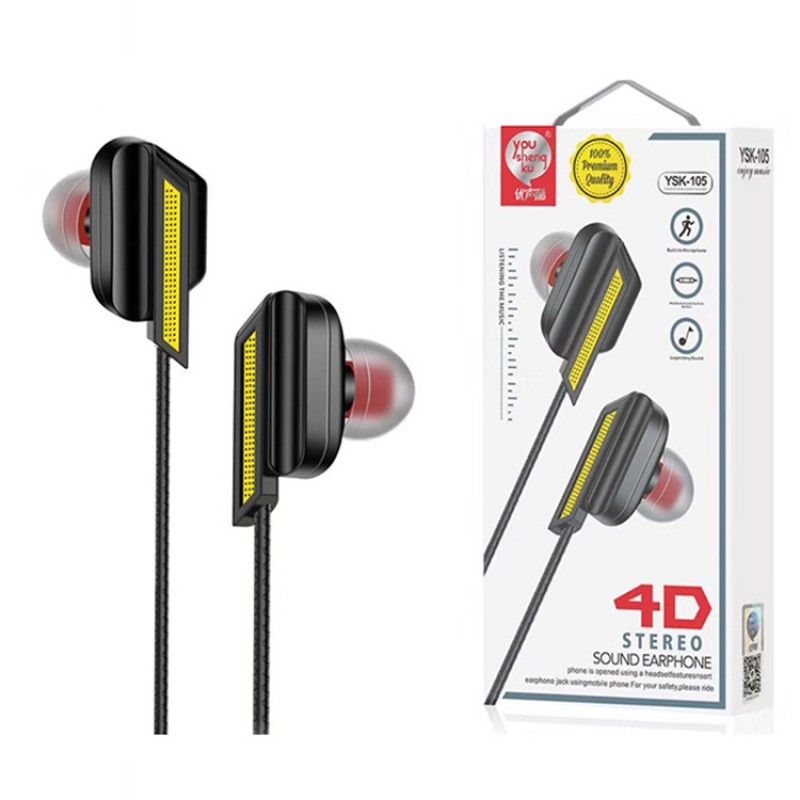 New ysk-105 wire in ear game headset cool solid color high quality student game headset wholesale 