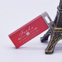 Mini Metal creative U-disk customized Keychain met...