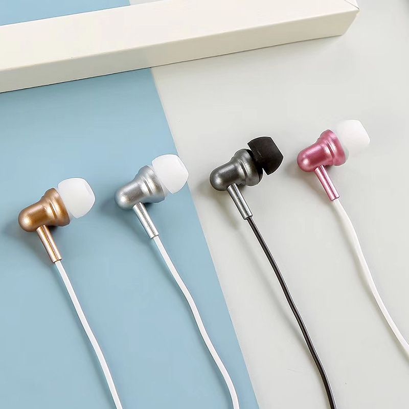 Popular cartoon earphone in ear mobile phone earphone 3.5 wire control cartoon earplug subwoofer wired music earphone 