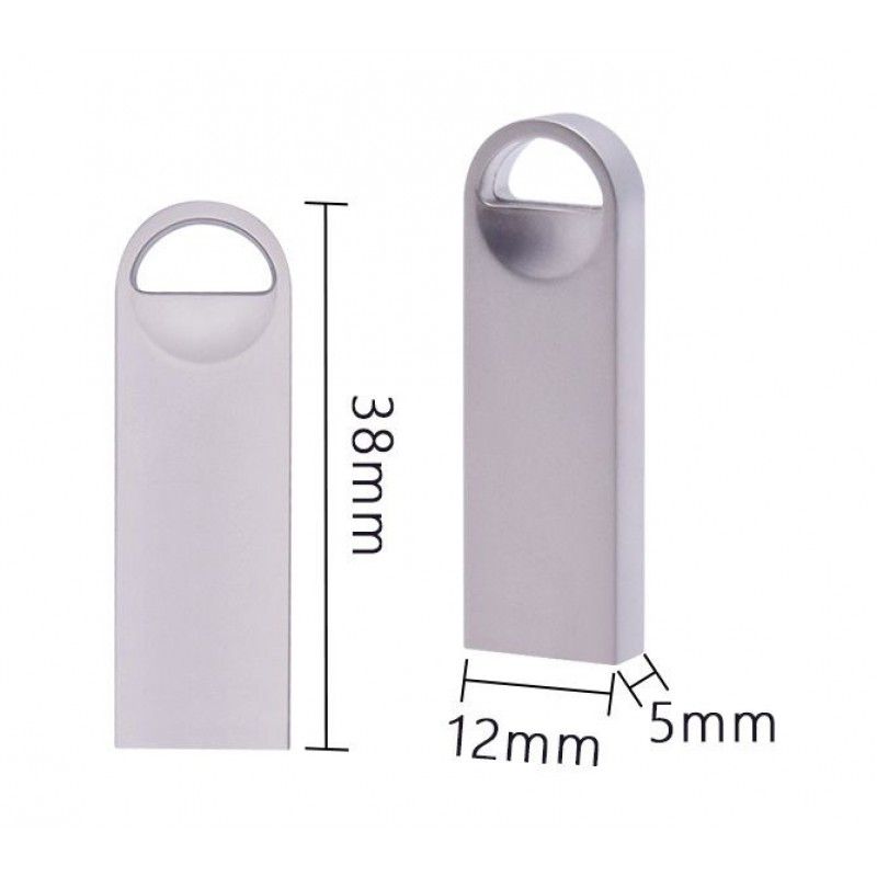 Mini smiley face metal U-disk custom Keychain metal U-disk logo laser engraving U-disk 